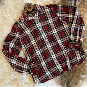 RALPH LAUREN Plaid Button-up Collared Shirt